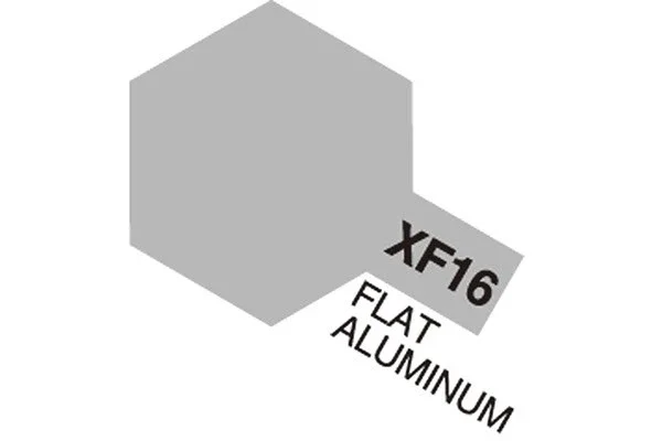 TAMIYA Acrylic Mini XF-16 Flat Aluminum (Flat) risnedsättning