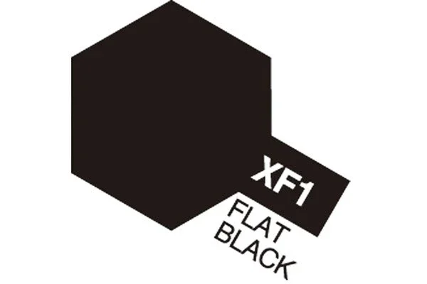 Köp nu TAMIYA Acrylic Mini XF-1 Flat Black (Flat)