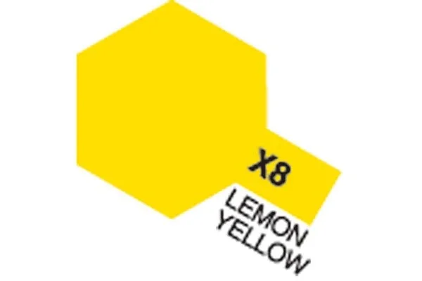 Premium TAMIYA Acrylic Mini X-8 Lemon Yellow (Gloss)