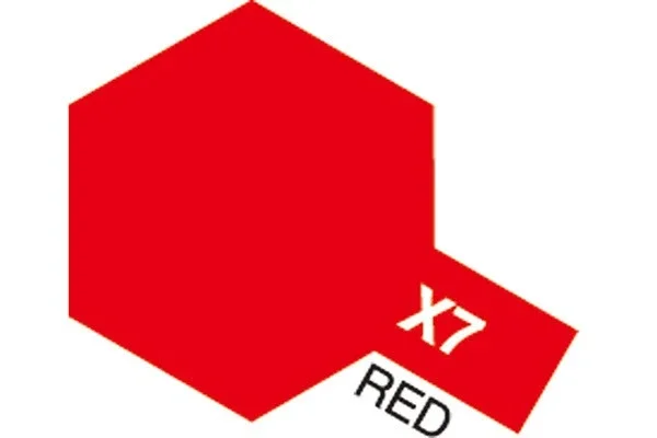 Utförsäljning TAMIYA Acrylic Mini X-7 Red (Gloss)