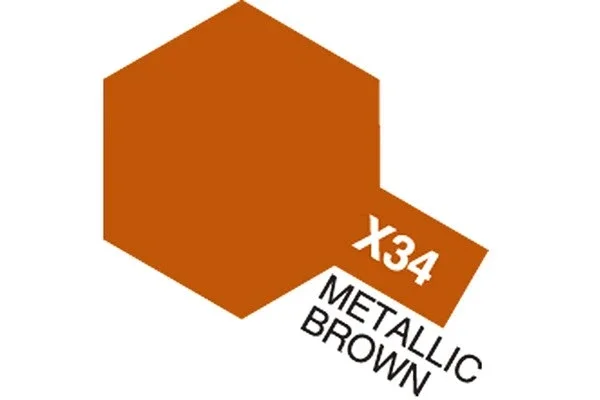 TAMIYA Acrylic Mini X-34 Metallic Brown (Gloss) Trygg betalning