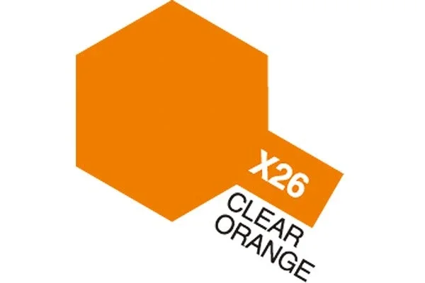 TAMIYA Acrylic Mini X-26 Clear Orange (Gloss) Endast idag