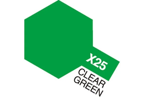 TAMIYA Acrylic Mini X-25 Clear Green (Gloss) Nedsatt pris