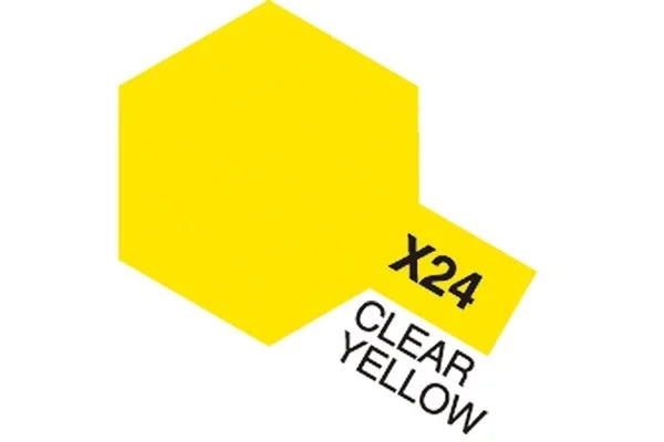 TAMIYA Acrylic Mini X-24 Clear Yellow (Gloss) Reapris