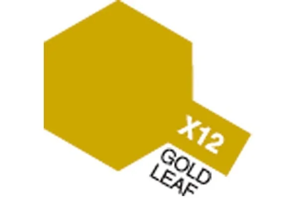 TAMIYA Acrylic Mini X-12 Gold Leaf (Gloss) risnedsättning