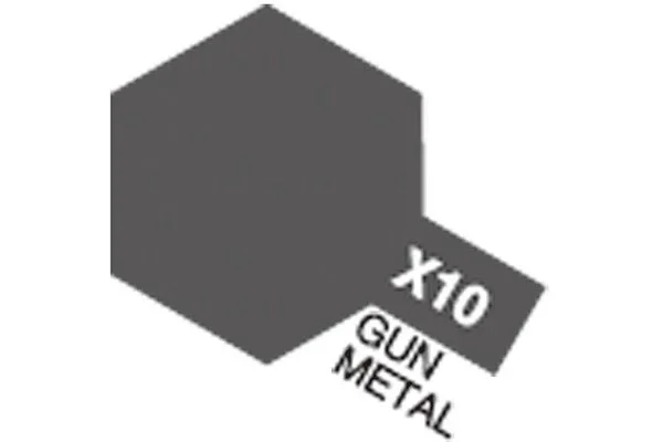 Sista chansen TAMIYA Acrylic Mini X-10 Gun Metal (Gloss)