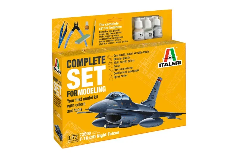 F-16 C/D Night Falcon, Complete Set For Modeling, 1/72 Sänkt pris