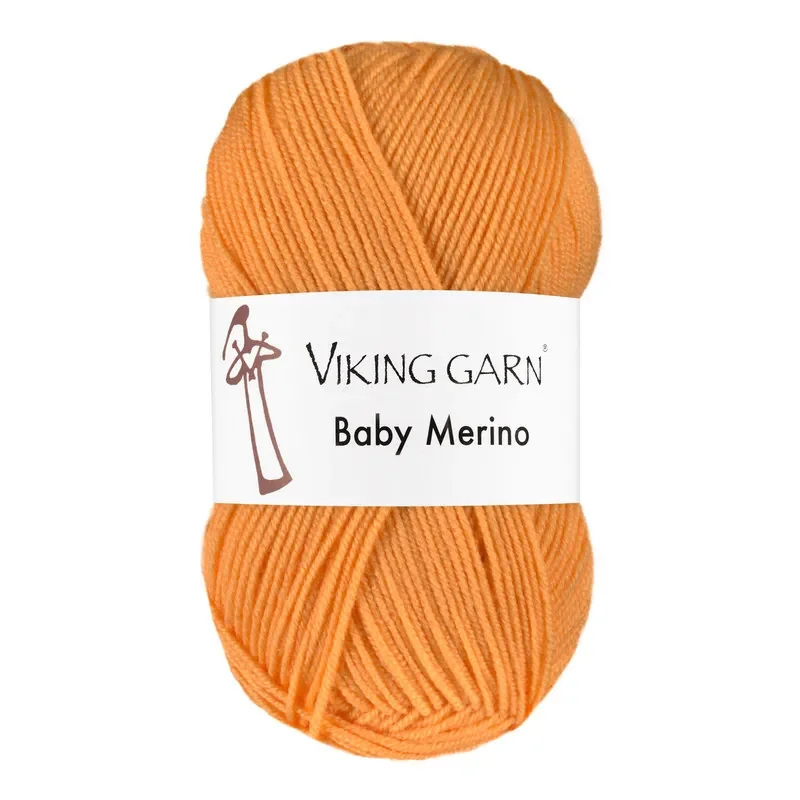 Garn Baby Merino, 50g, Gul, 245 Fri frakt
