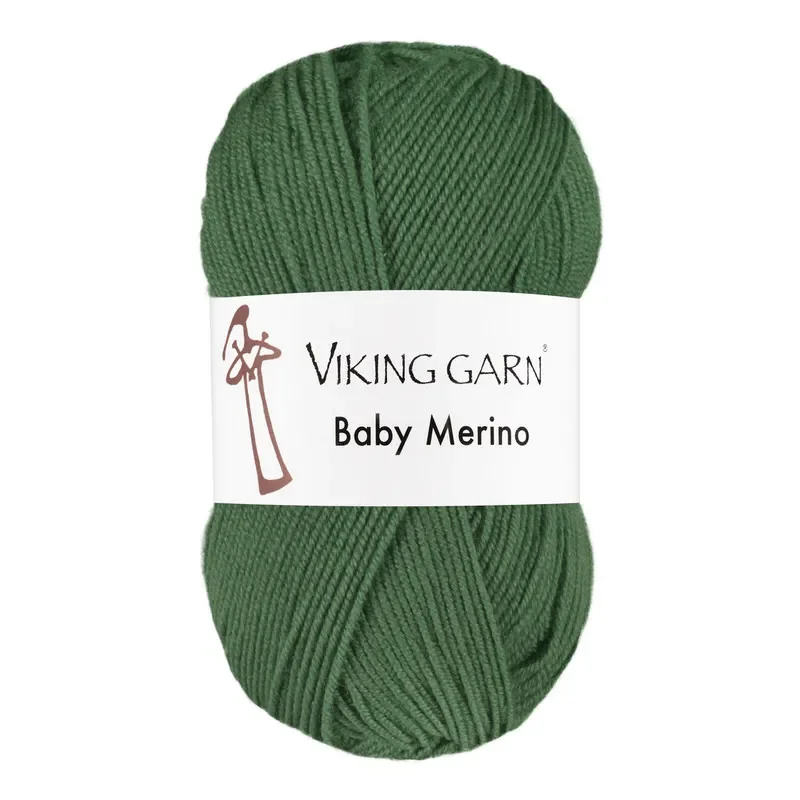 Snabb frakt Garn Baby Merino, 50g, Grön, 234