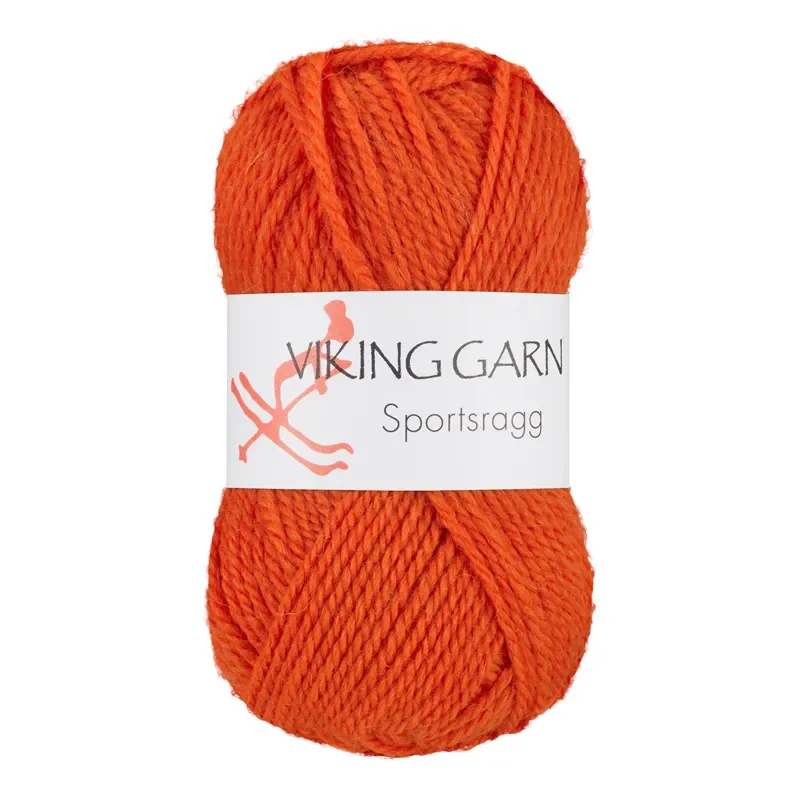 Köp online Viking Garn Sportsragg, 50g, Orange, 551