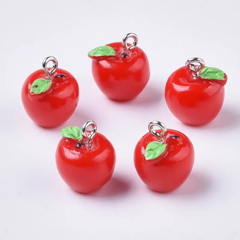 Populärt val Hänge, Äpple, Röd, 5 st