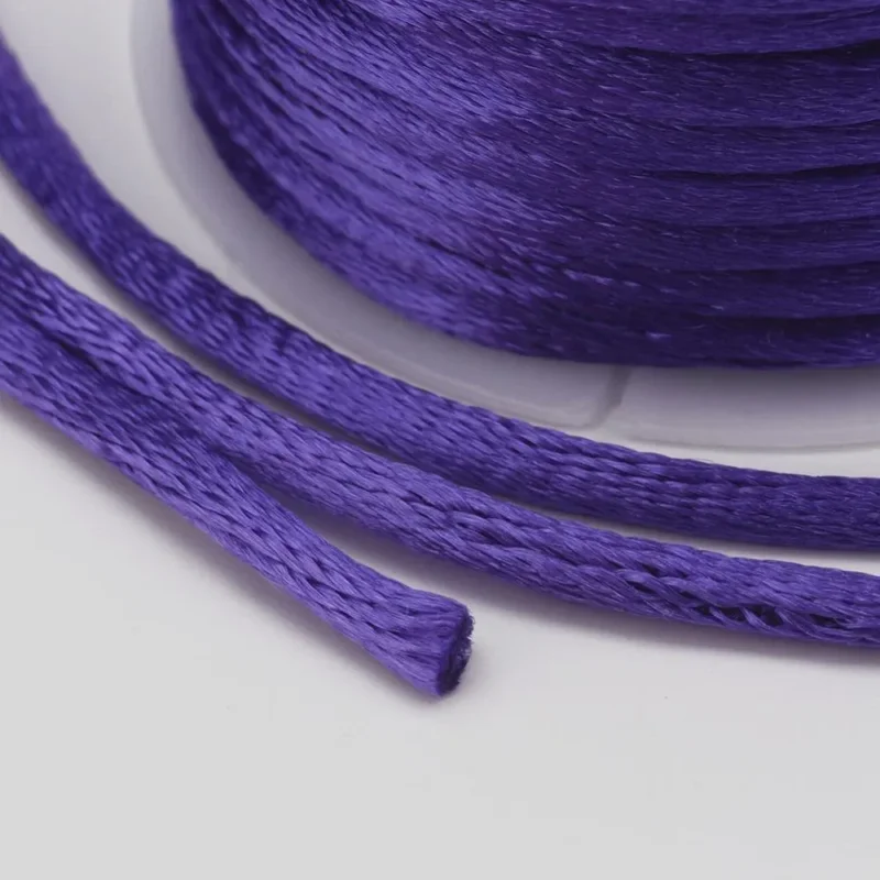 Nyhet Mauve Satin Rattail Cord - 10m/2mm