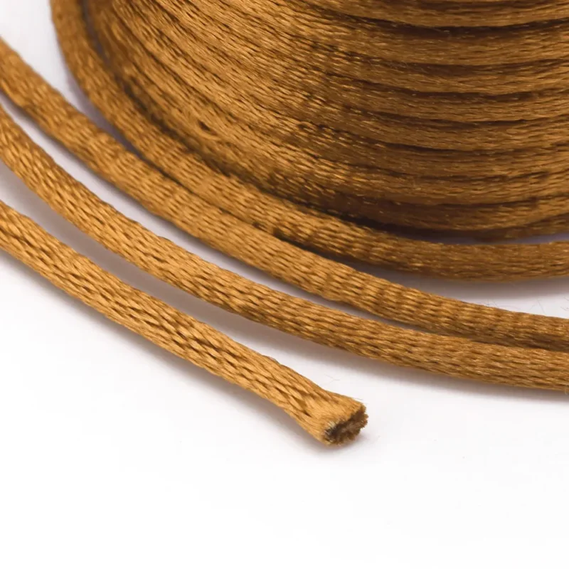Chocolate Satin Rattail Cord - 10m/2mm Populär