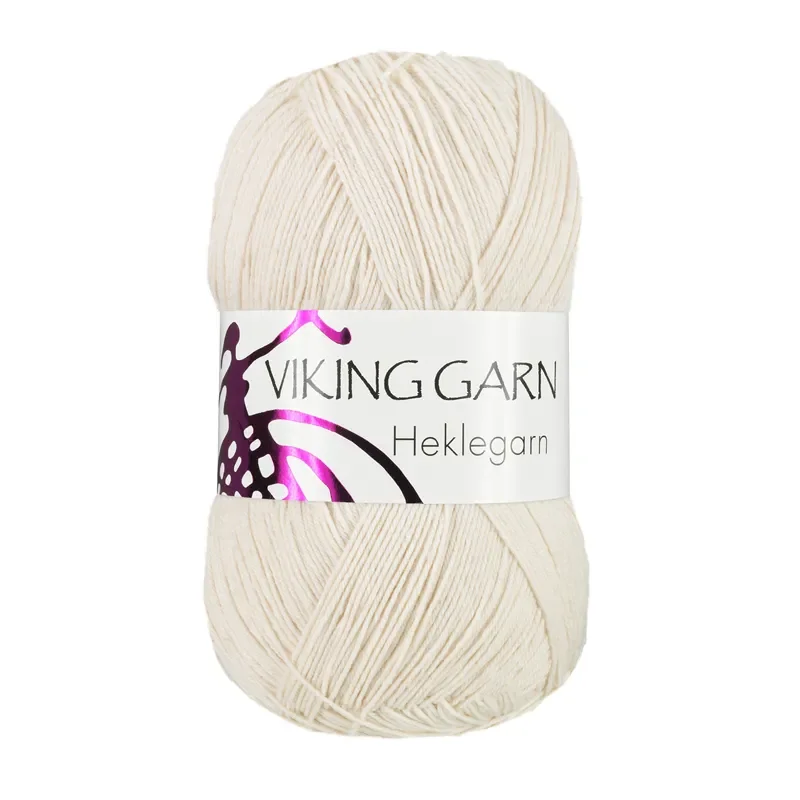 Billigare Heklegarn, 100g, Naturvit 801