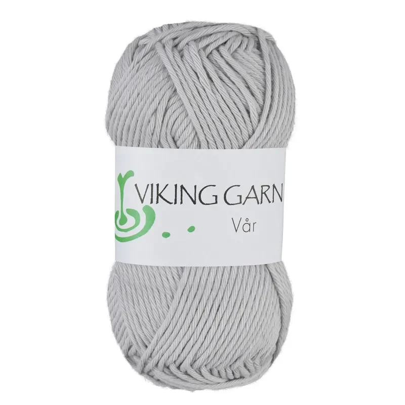 Nedsatt pris Garn Vår, 50g, Ljusgrå 413