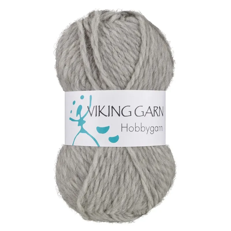 Begränsad tid Hobbygarn, 50g, Ljusgrå 913