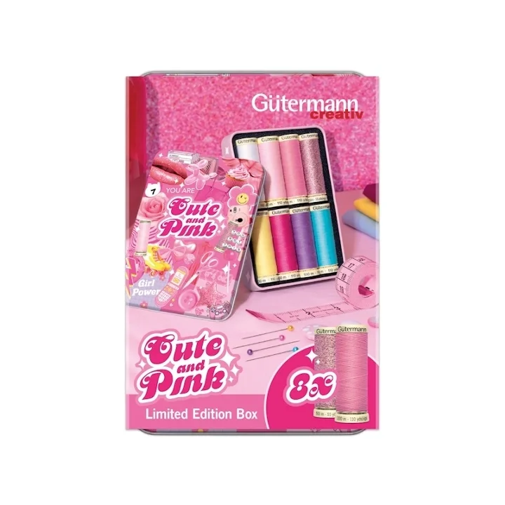 TRÅDSET 100 M. - CUTE - PINK 8 RULLAR Endast idag