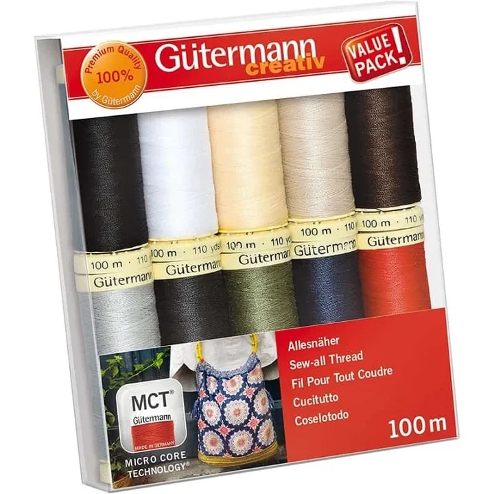Premium TRÅDSET - ALLA TYGERS TRÅD 100 METER x 10 ST, 1-PACK