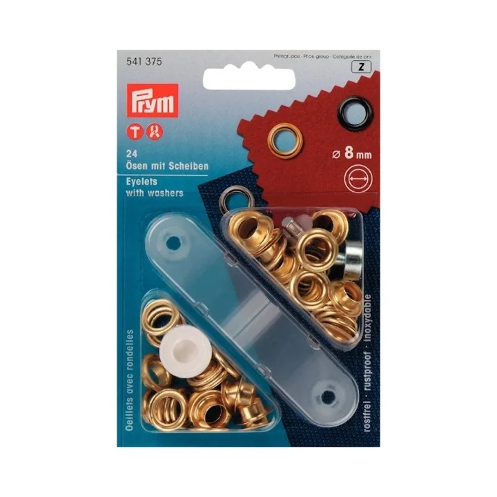 Öljetter 8mm, guld Billigare