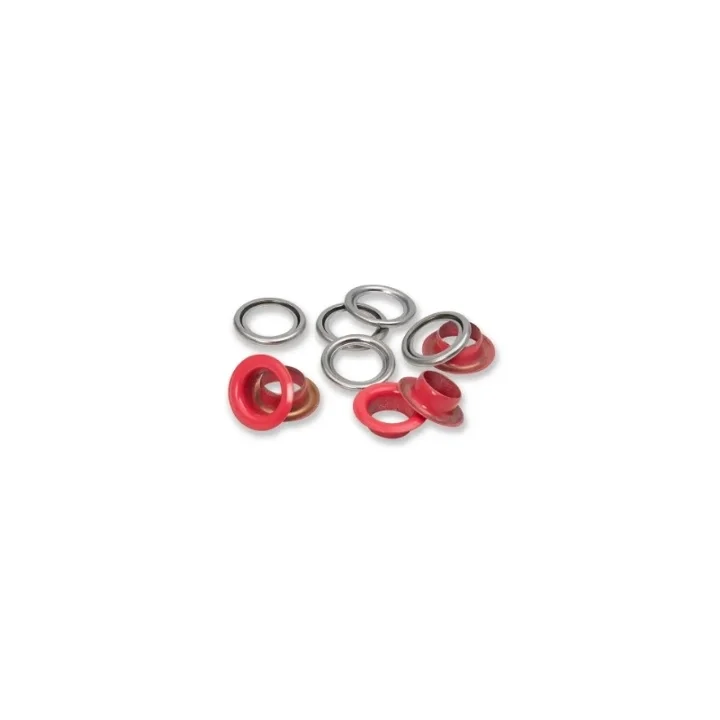 Sänkt pris Öljetter med brickor, 14 mm, röd 15st