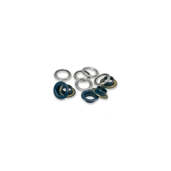 Öljetter med brickor, 14 mm, marin 15st Endast idag