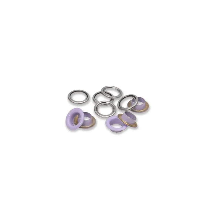 Expressleverans Öljetter med brickor, 14 mm, lila 15st