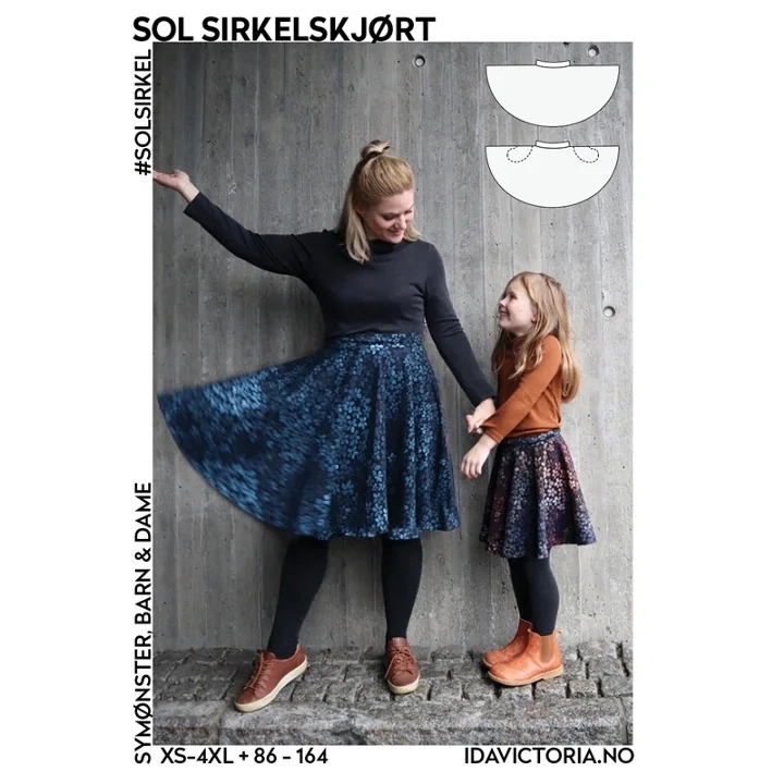 Ida Victoria - Sol cirkelkjol, dam - barn Nyhet