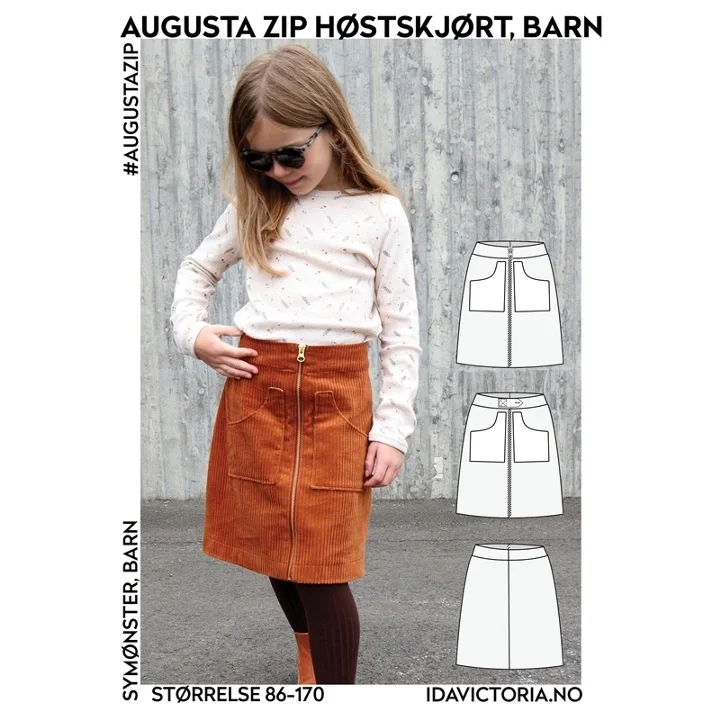 Fynd Ida Victoria - Augusta Zip kjol, barn