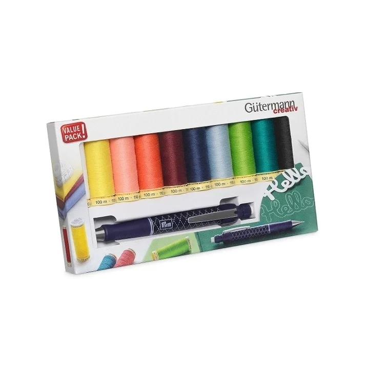 Gutermann TRÅDSET - MED MARKERINGSPENNA Begränsat antal