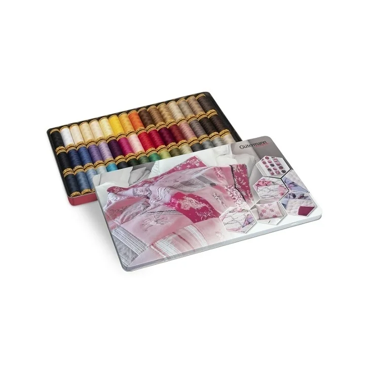 GUTERMANN NOSTALGIBOX 48ST TRÅDSET 100 M. BOMULL. Fri frakt