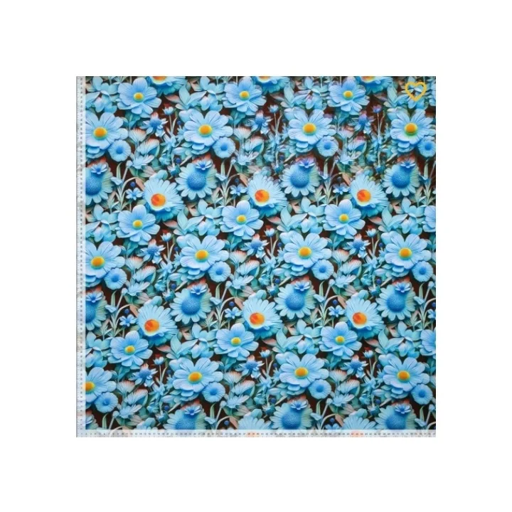 Kampanjpris Sarah 3D flowers, blå