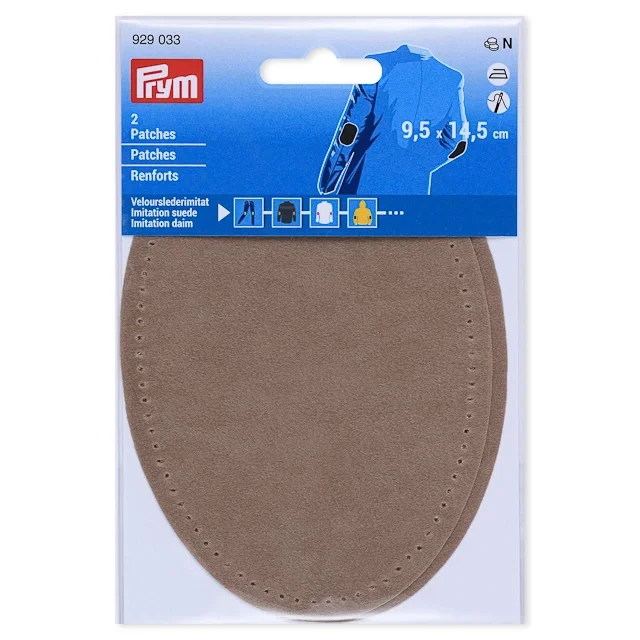 Prym Armbågslapp, mockaimitation, 9,5x14,5cm, beige Trygg betalning