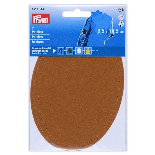 Säker betalning Prym Armbågslapp, mockaimitation, 9,5x14,5cm, camel