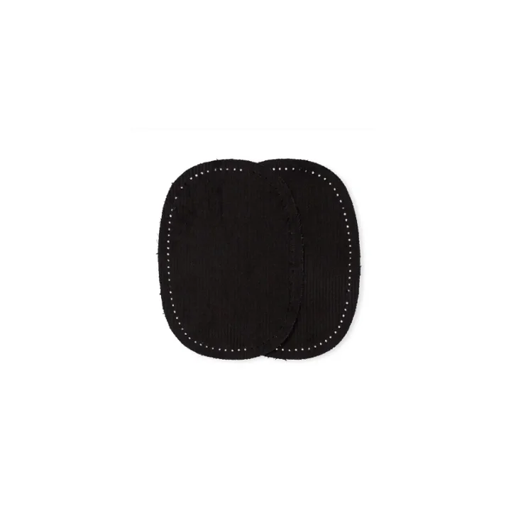 Rabatter Ovala manchesterlaglappar 10 x 14 cm, svart