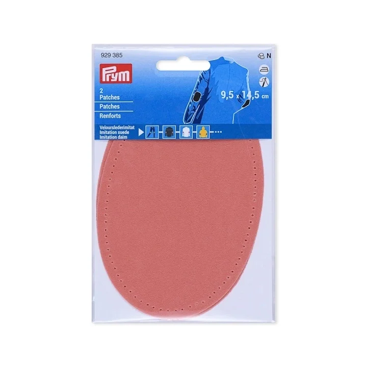 Säker betalning Prym Armbågslapp, mockaimitation, 9,5x14,5cm, rosa