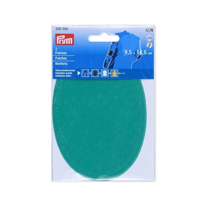Sista chansen Prym Armbågslapp, mockaimitation, 9,5x14,5cm, mint