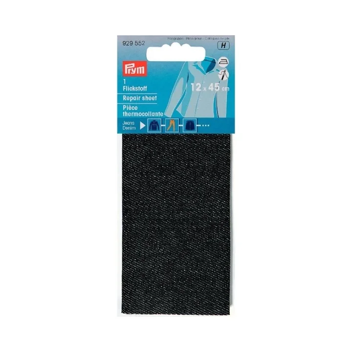 Lägg i varukorgen Laglapp för jeans, strykbar, 12 x 45 cm, svart