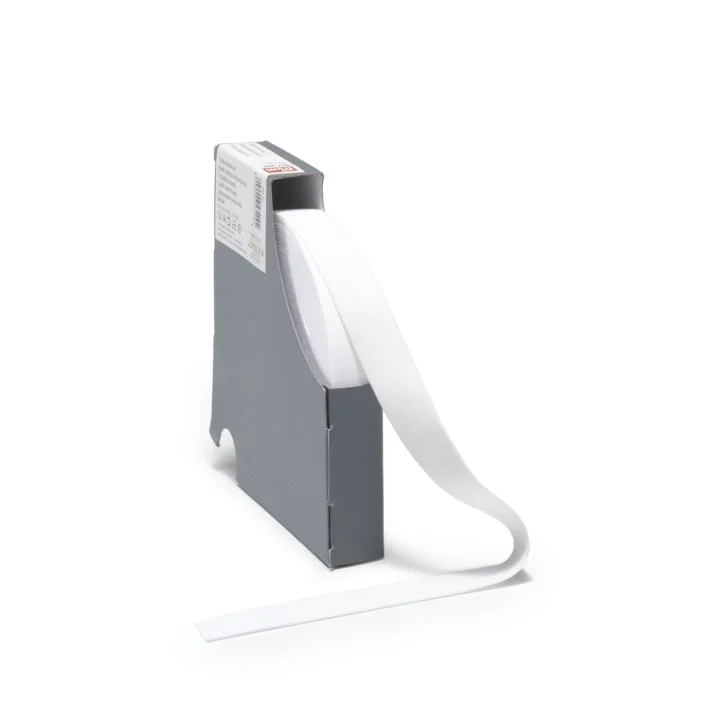 risnedsättning Elastiskt midjeband, 20mm, vit 10M