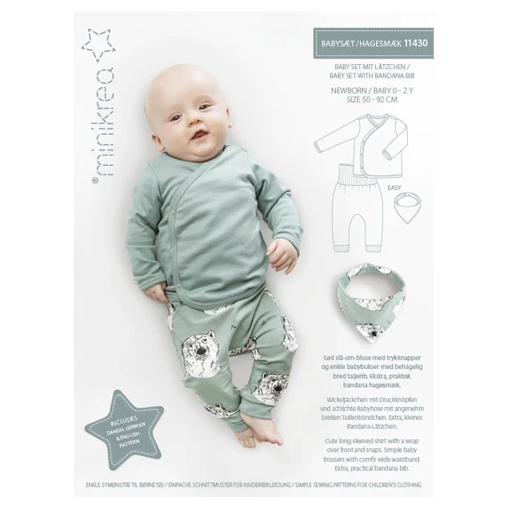 11430 Minikrea Babyset med haklapp Snabb frakt