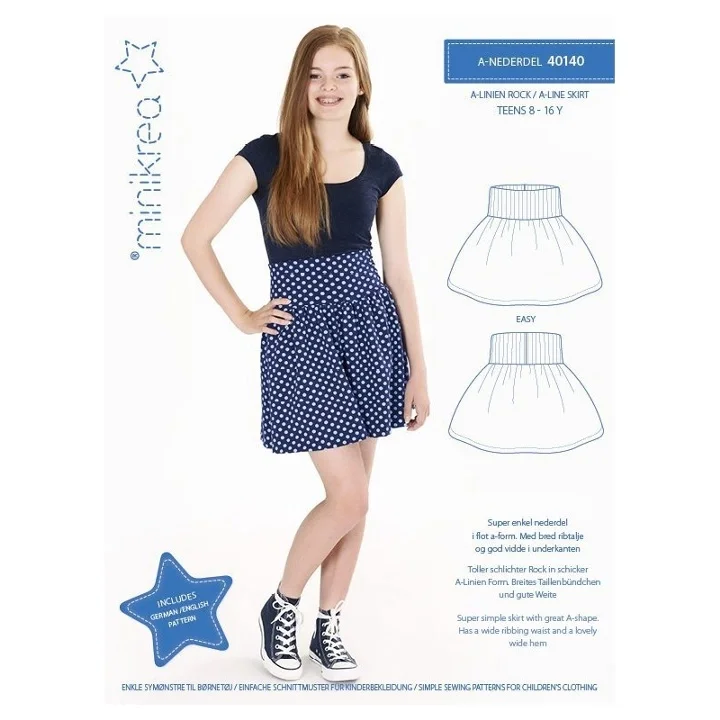 Kampanj 40140 Minikrea A-linje kjol