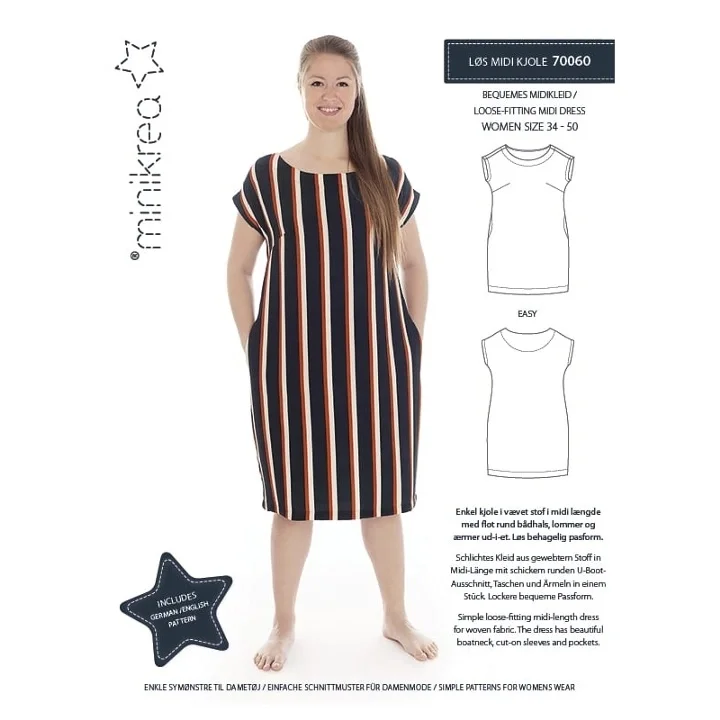 Köp nu 70060 Minikrea Loose fit midi klänning