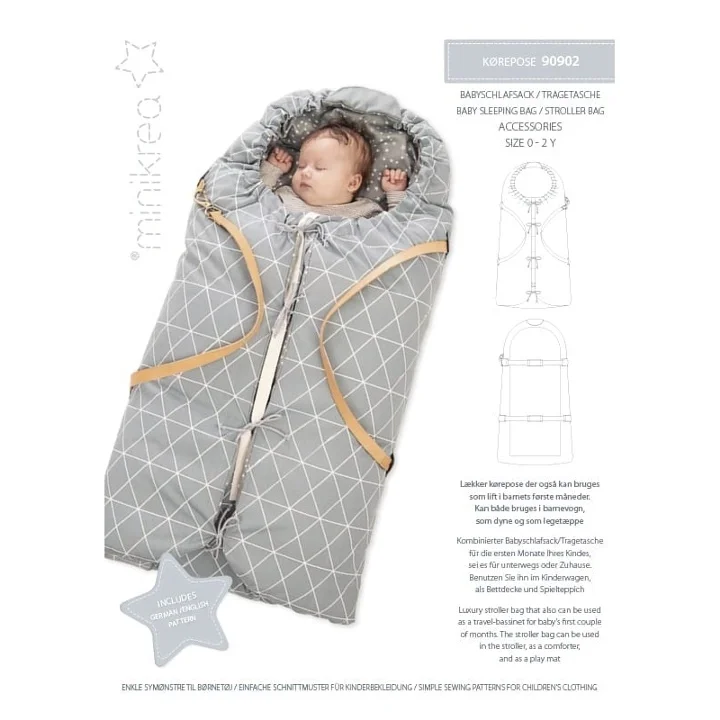 90902 Minikrea Babysovsäck - Barnvagnsväska Lågt pris