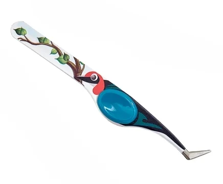 Pincett 12 cm Fågelmotiv Blå Expressleverans