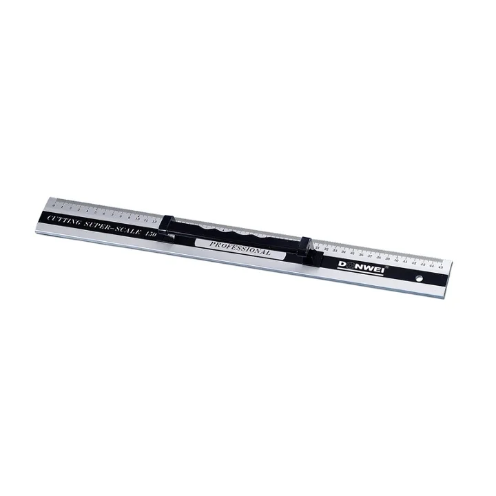 Rabatt Linjal 45 cm Aluminium med handtag, bredd 50 mm