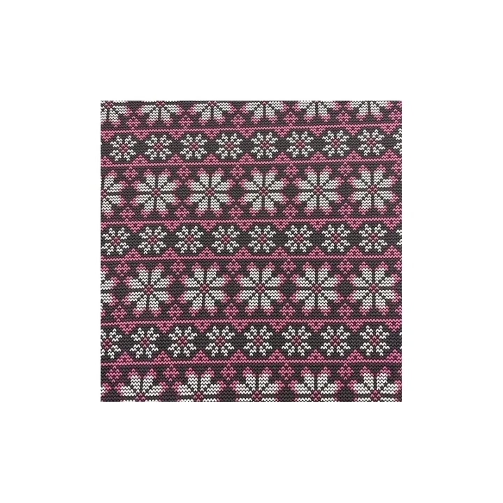 Stickad Rosa Vit Snöflinga Köp nu