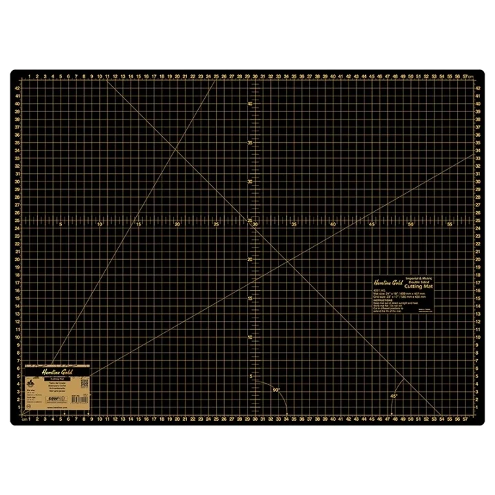 SKÄRMATTA 45 x 60 CM ´HEMLINE GOLD´ Fri frakt