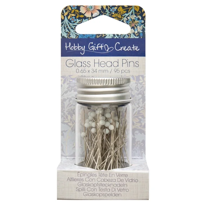 Hobby Gift Create Knappnålar med glashuvud - Blooming Blue Handla nu