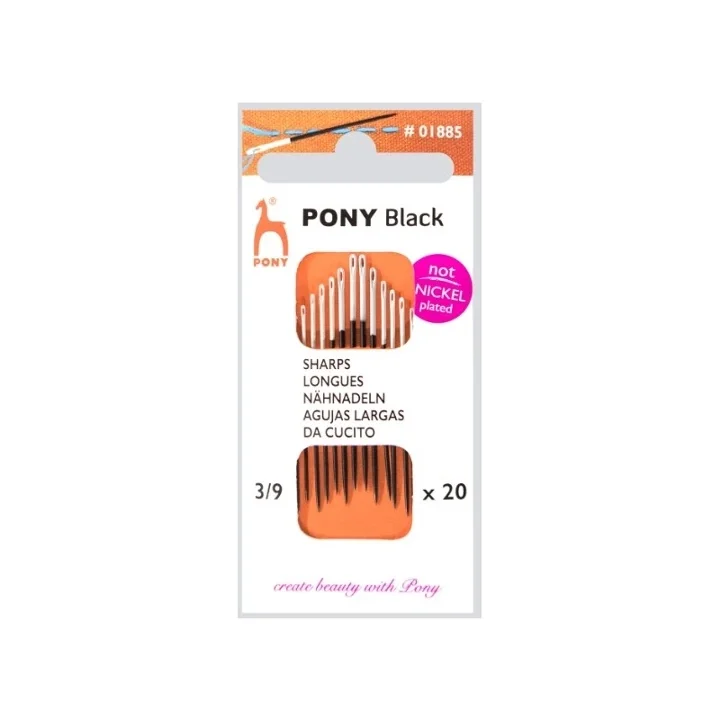 Pony Black Synålar 3-9 Fri frakt