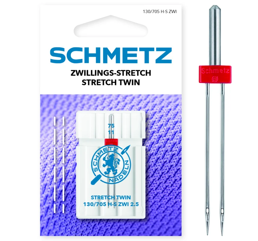 Kundfavorit Tvillingnål Stretch 2,5 mm 1st - 75/11 – Schmetz