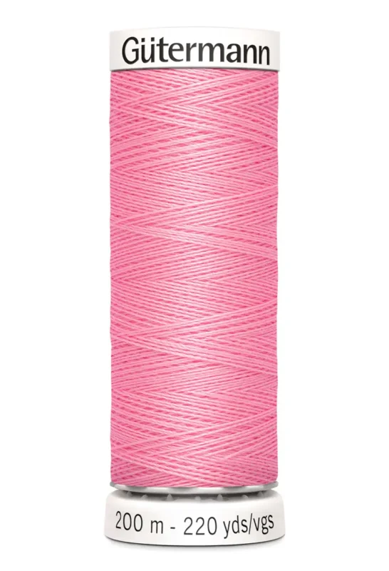Kampanj Polyestertråd 200 m Bubbelgumsrosa / 758
